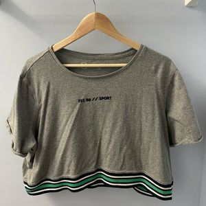 Grey Crop top